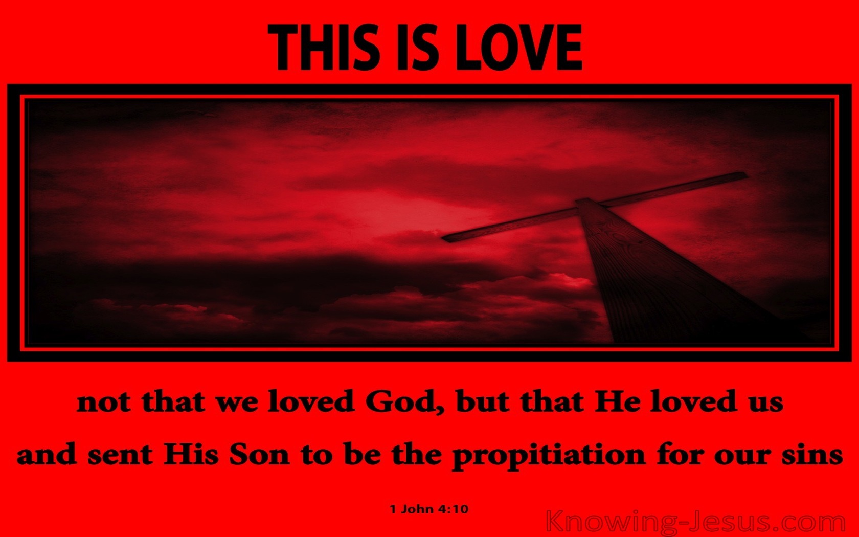 1 John 4:10 This Is Love (red)